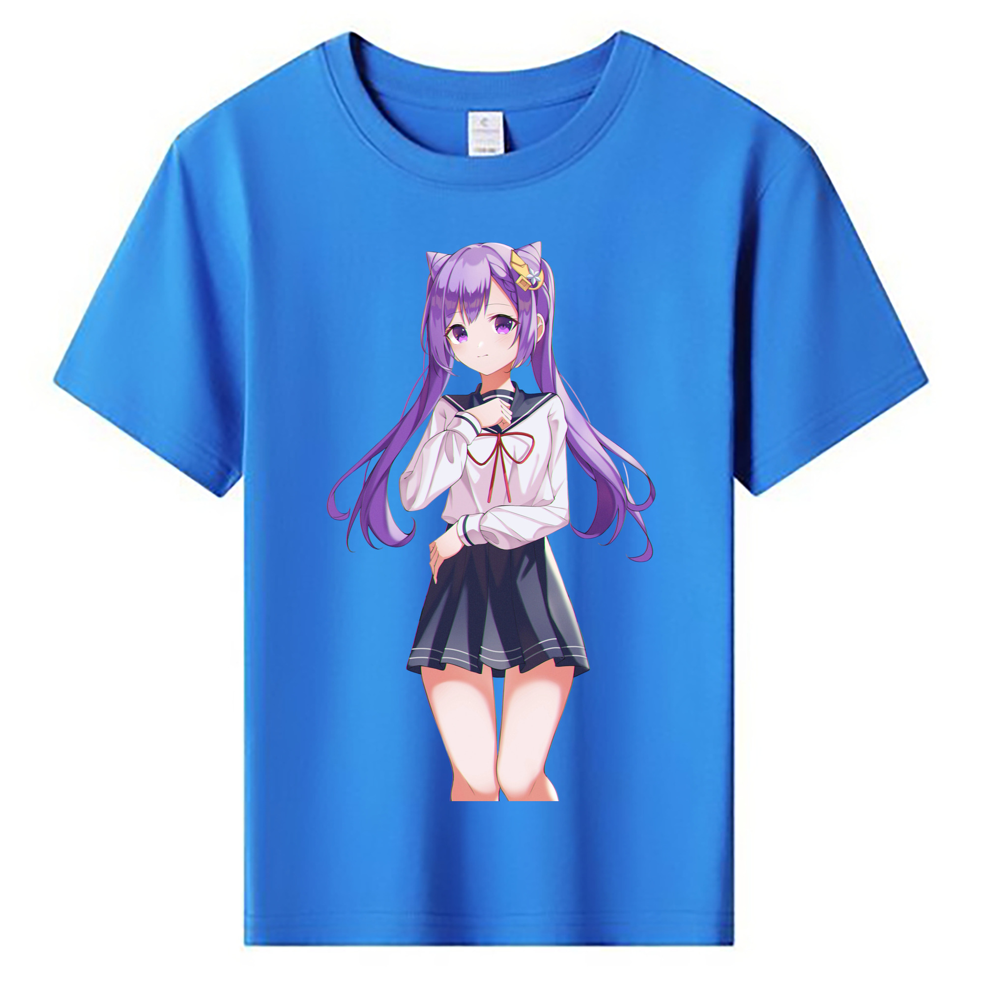 げんし神 刻晴 こくせい genshin Kokusei 綿100％キッズTシャツ（フロントプリント）